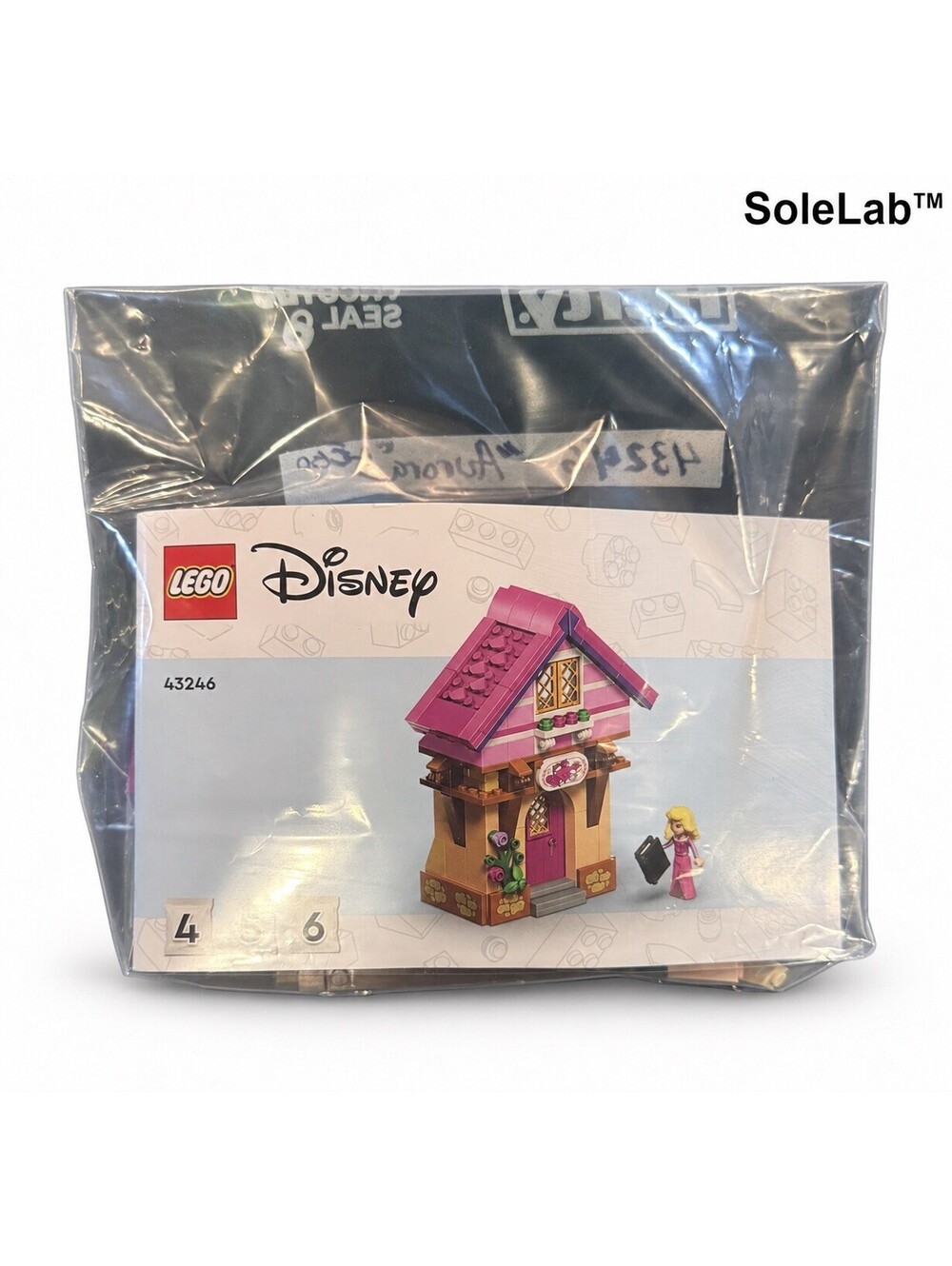 Retired LEGO Disney 43246 Aurora Market Shop Complete Build Minidoll Books
